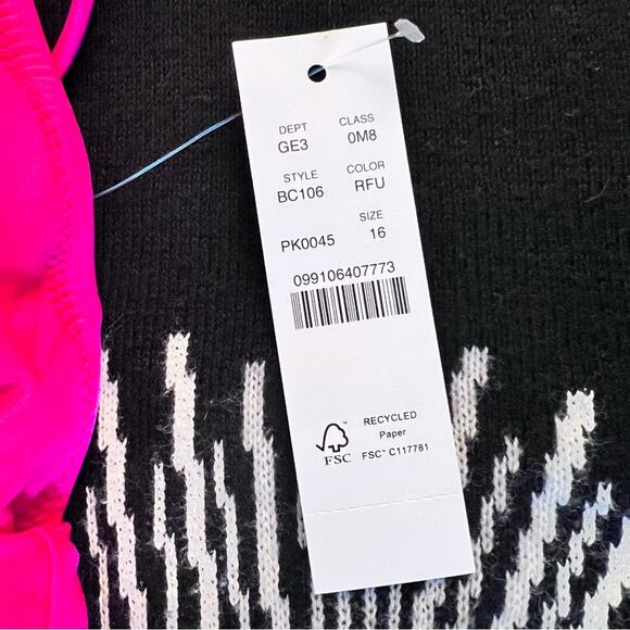 🆕 J. Crew PINK One Piece Swimsuit Plus Barbie Classic Sexy Bathing Suit 16 - Picture 7 of 13